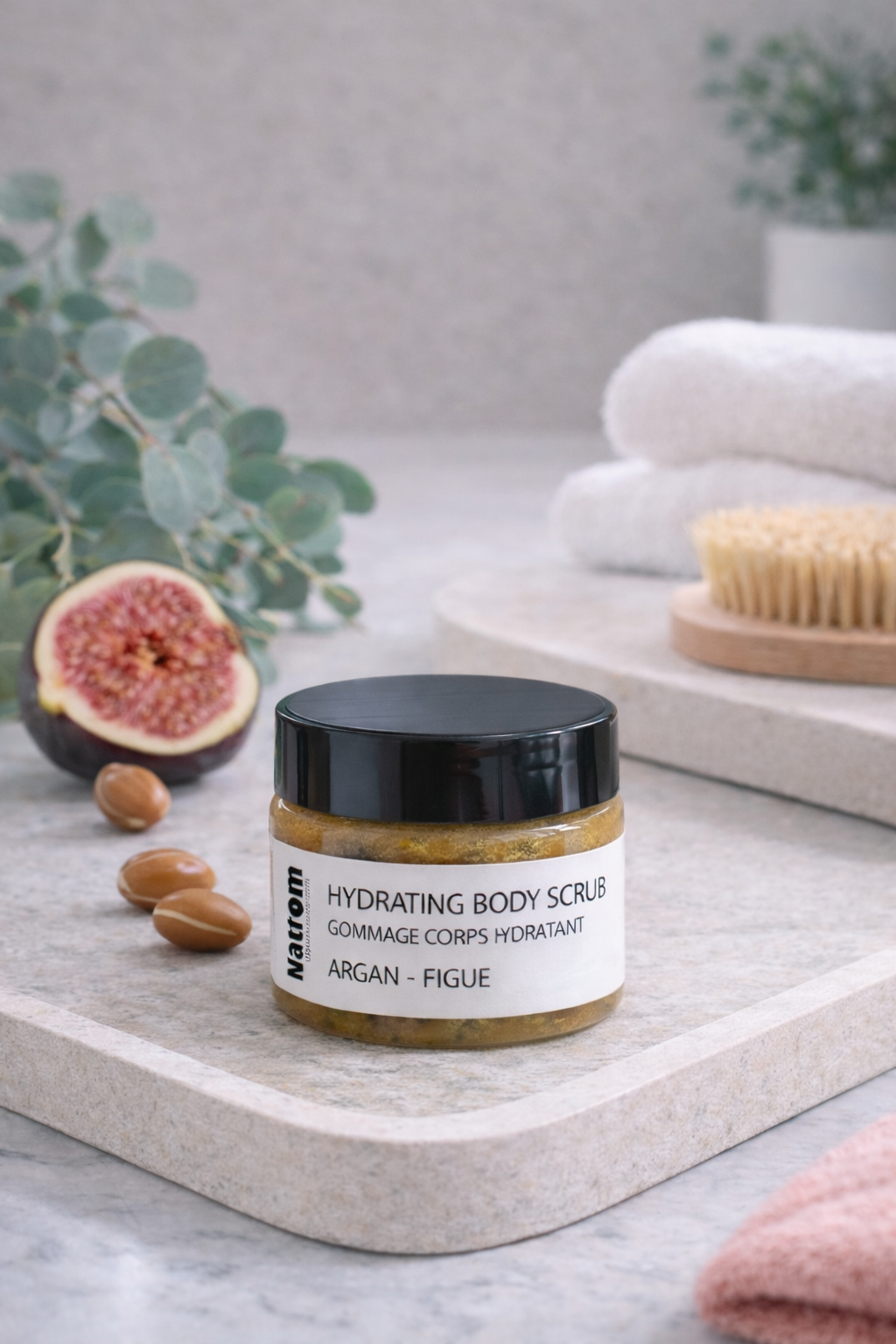 Tělový peeling Argan&Fík Naturom 100ml