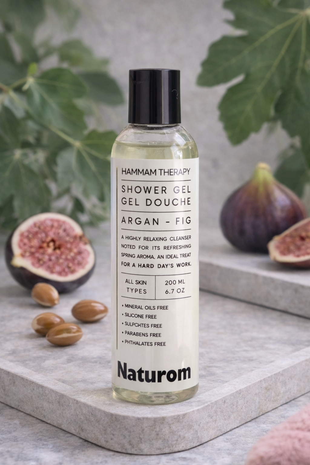 Sprchový gel Argan&Fík Naturom 200ml