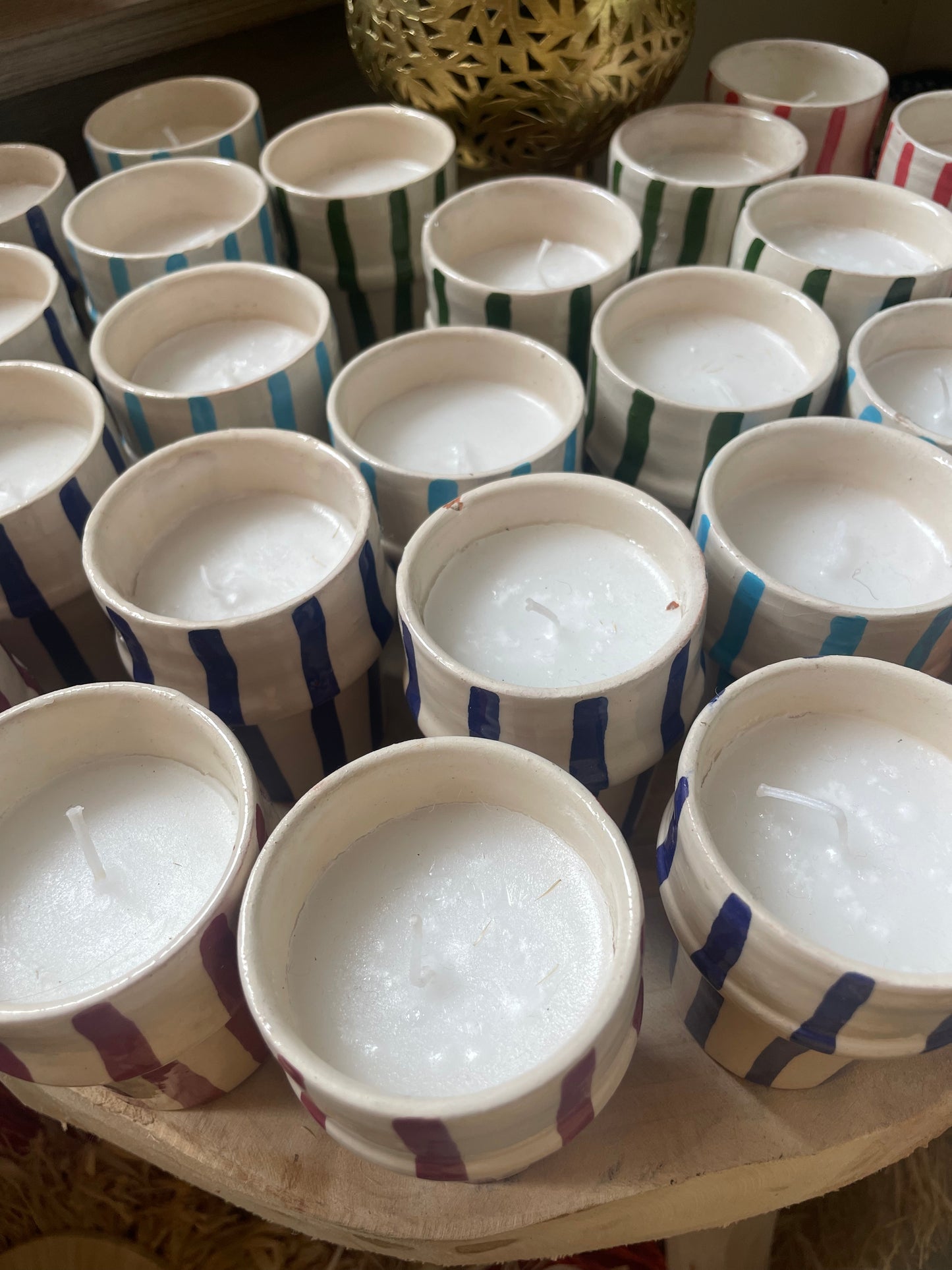 Svíčka v keramickém obalu damašská růže