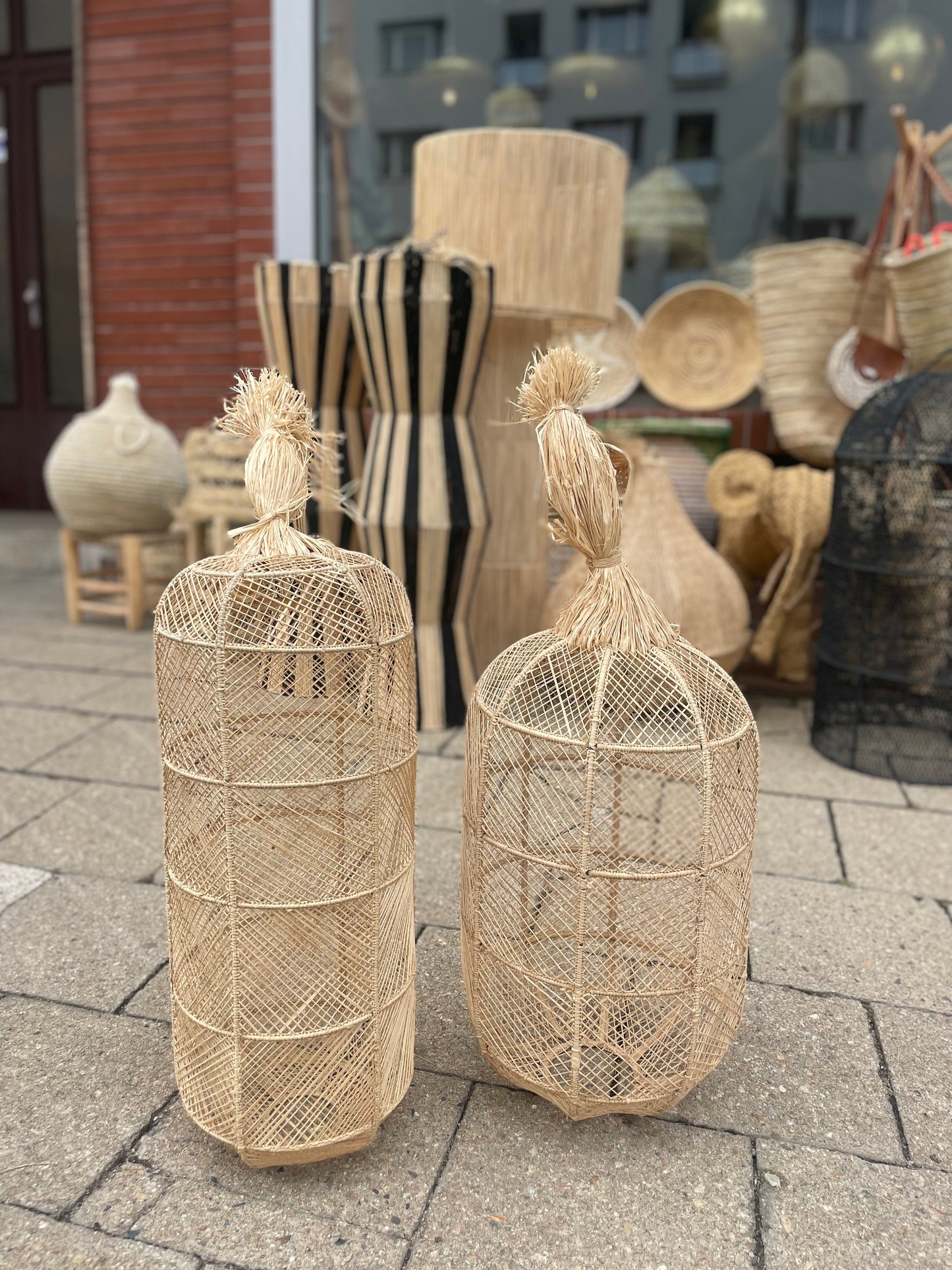 Sada stínidel rafia 2ks