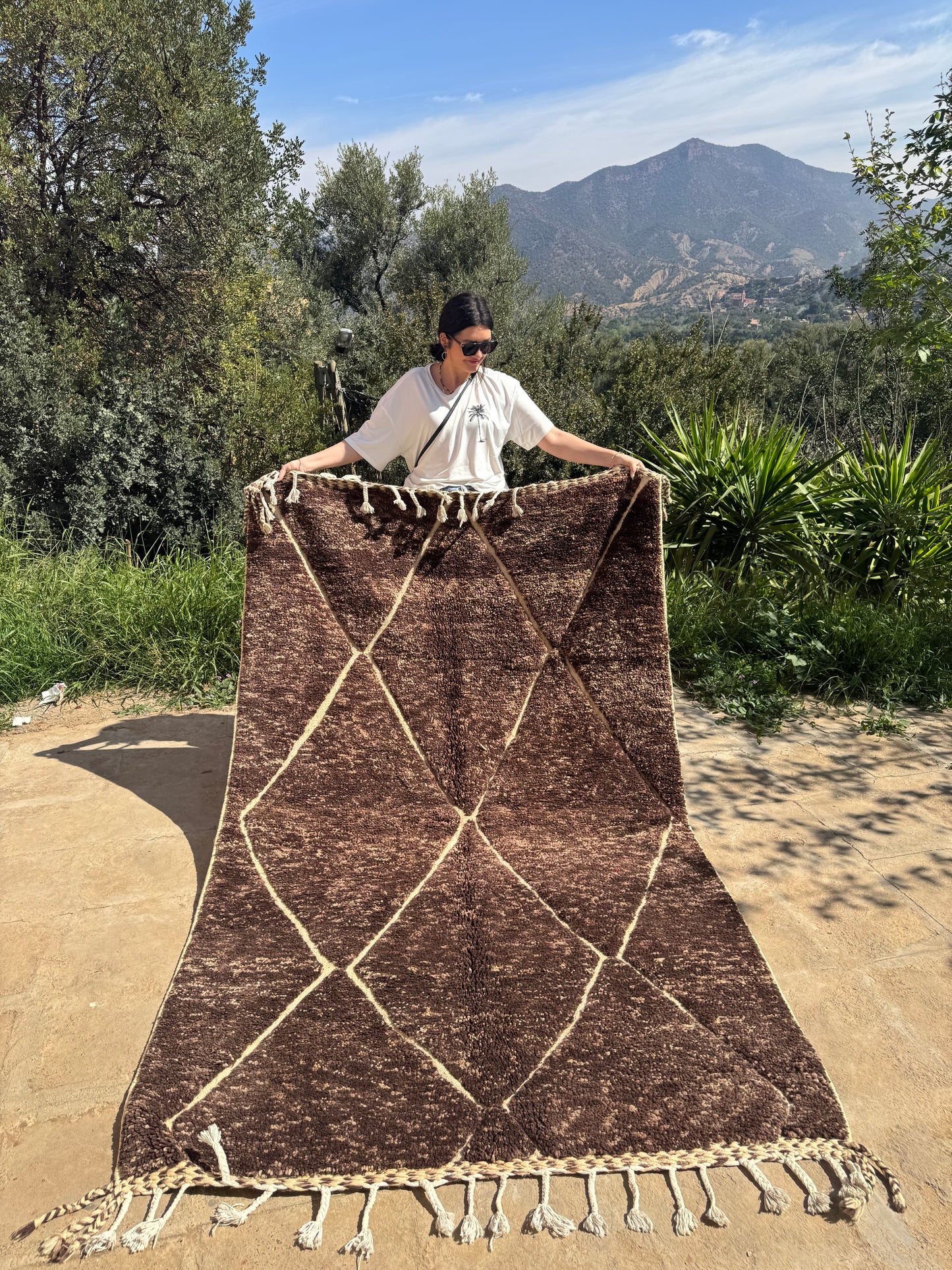 Koberec Tmavě hnědý 260x160cm