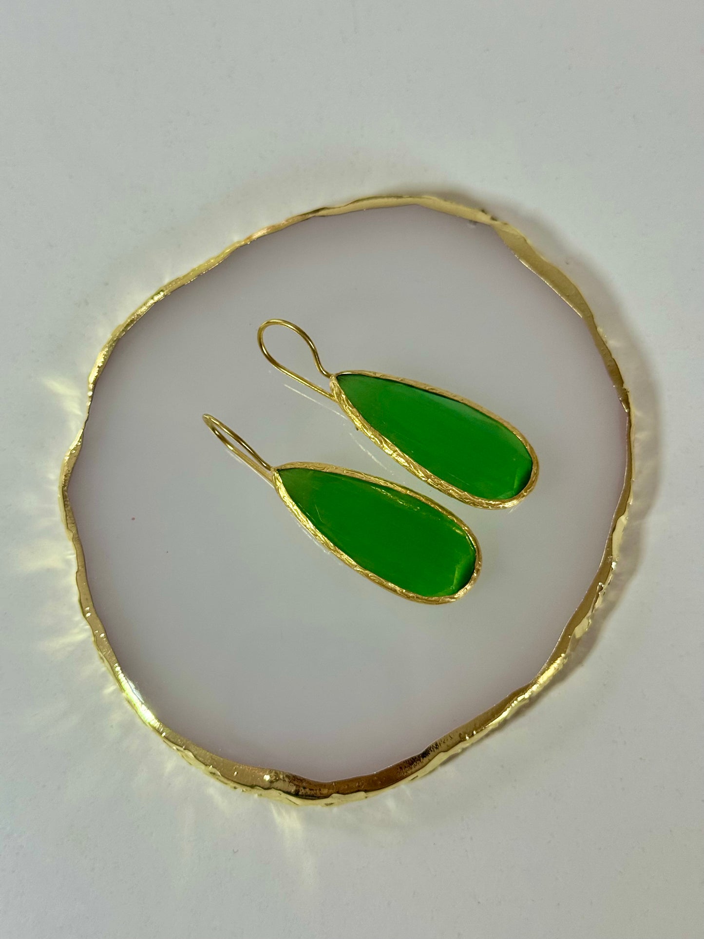 Náušnice Drop zelené