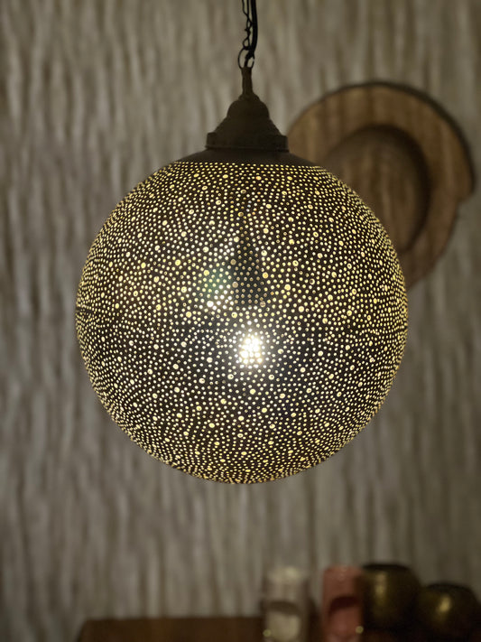 Mosazné světlo Koule 35cm