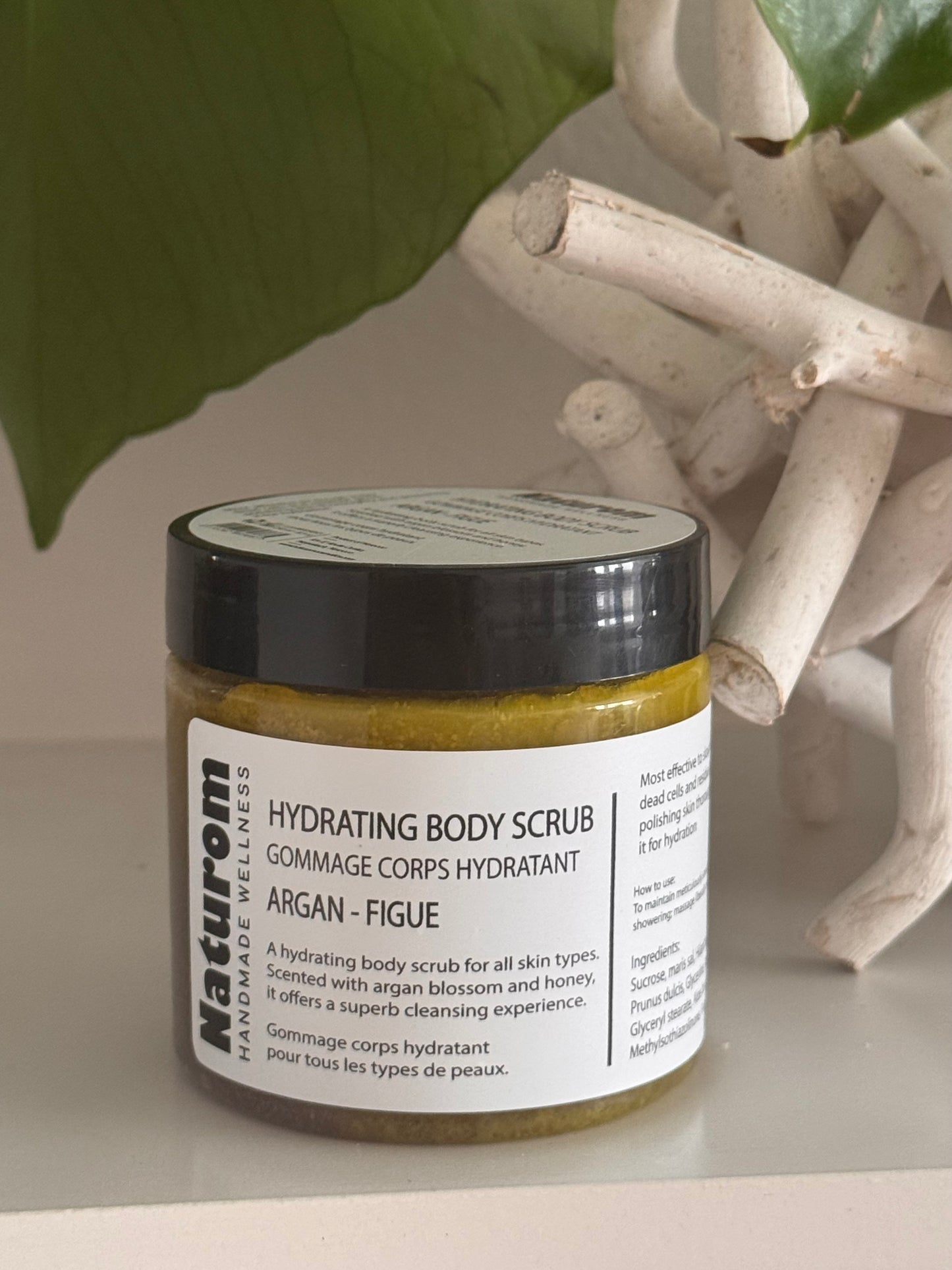 Tělový peeling Argan&Fík Naturom 250ml