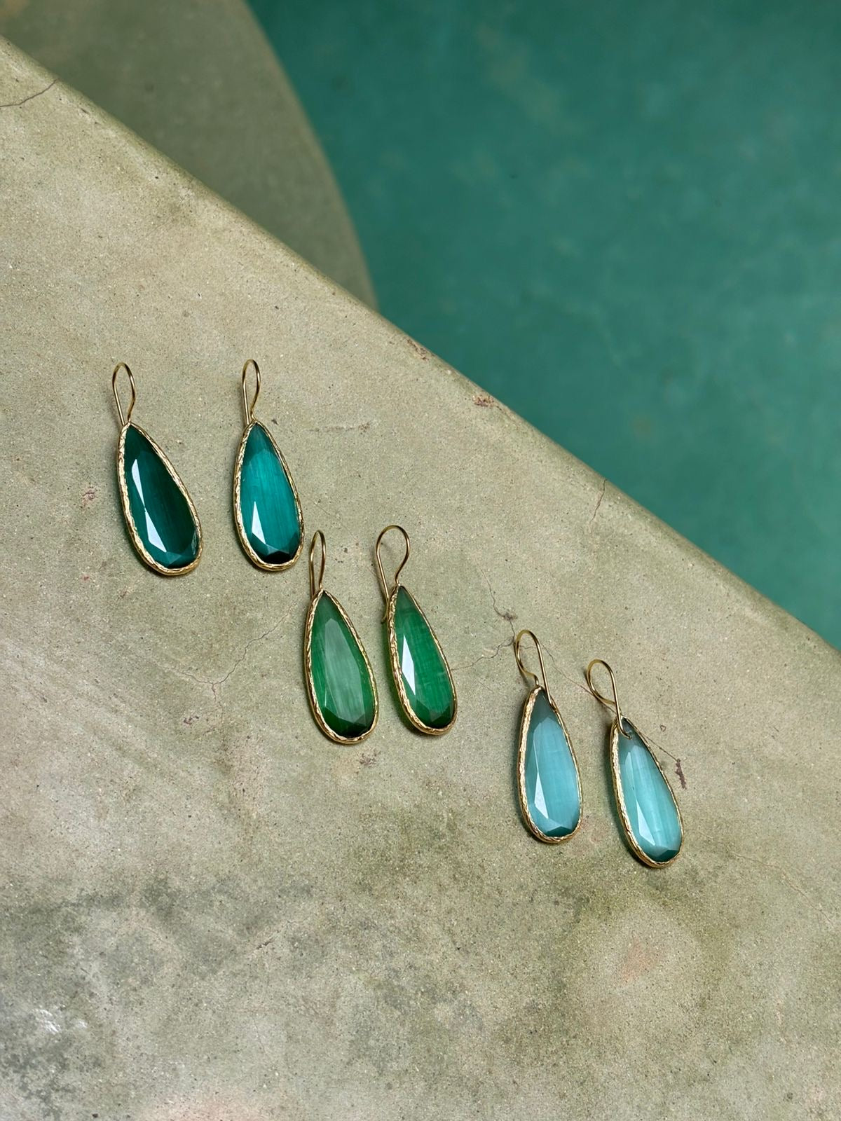 Náušnice Drop modré