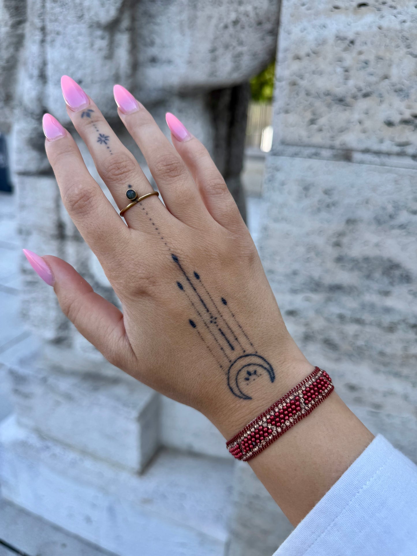 Náramek Slim Red&Gold