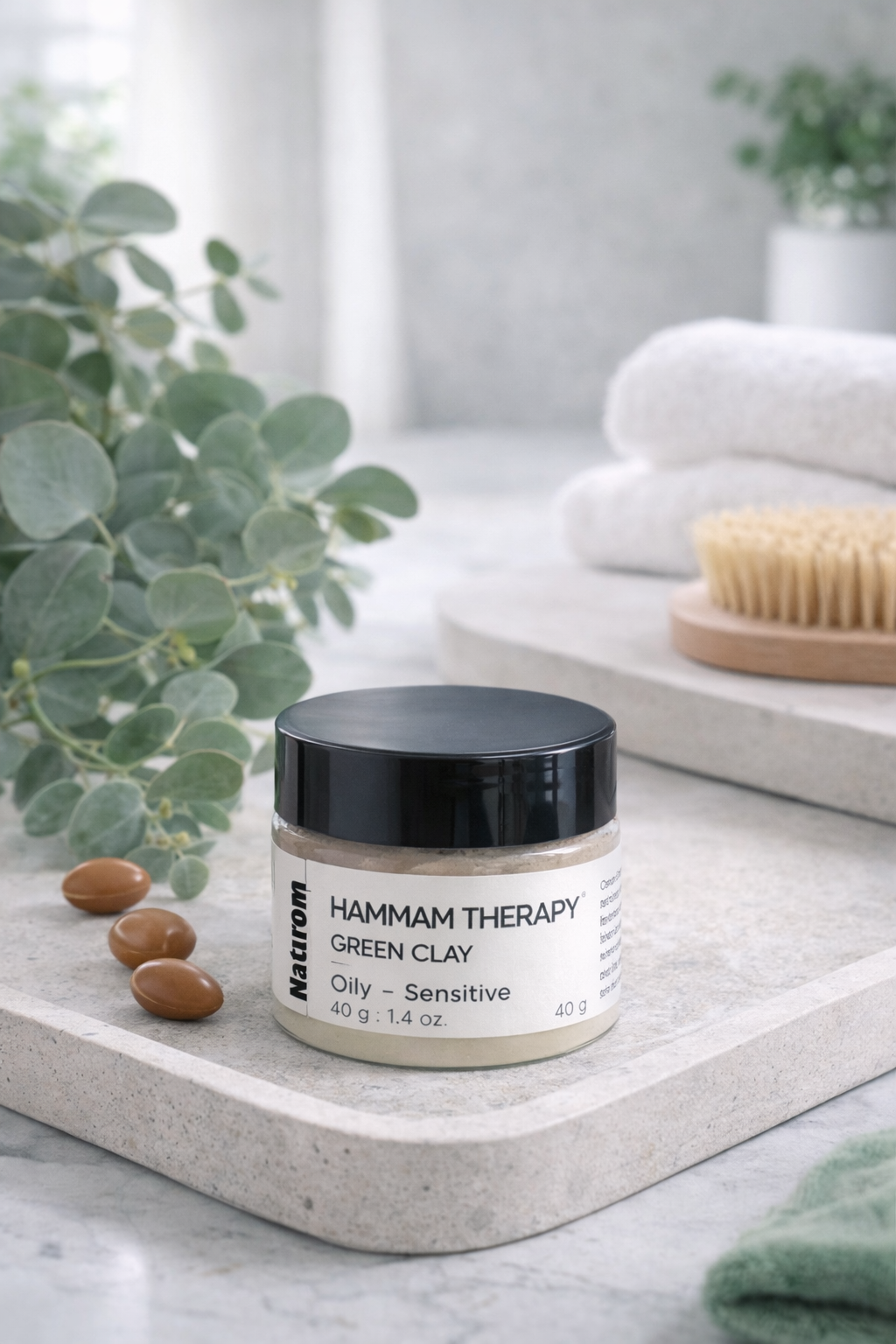 Maska zelený jíl Naturom 60g