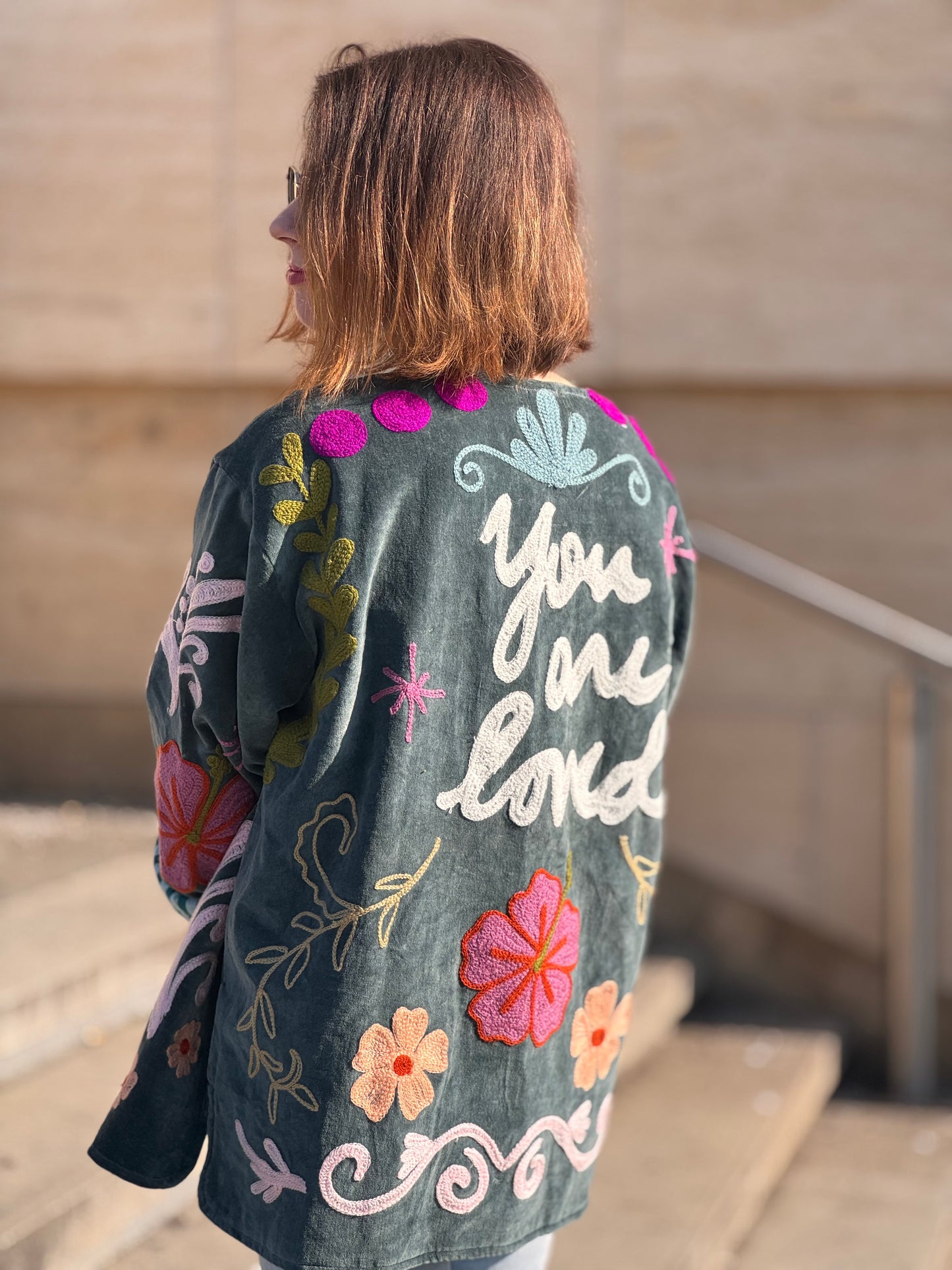 Bunda Suzanni Velvet Blue You Are Loved🩵