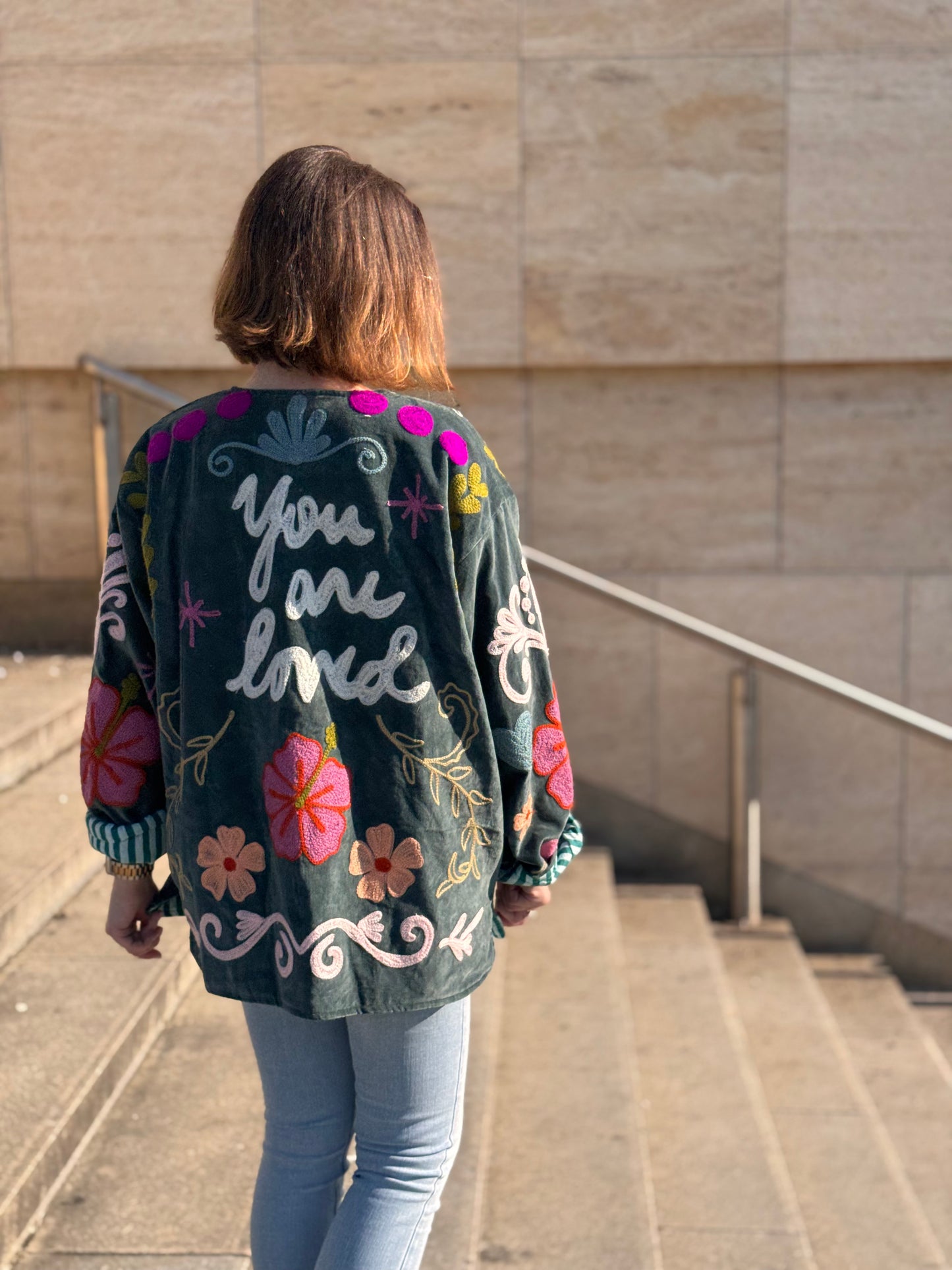 Bunda Suzanni Velvet Blue You Are Loved🩵