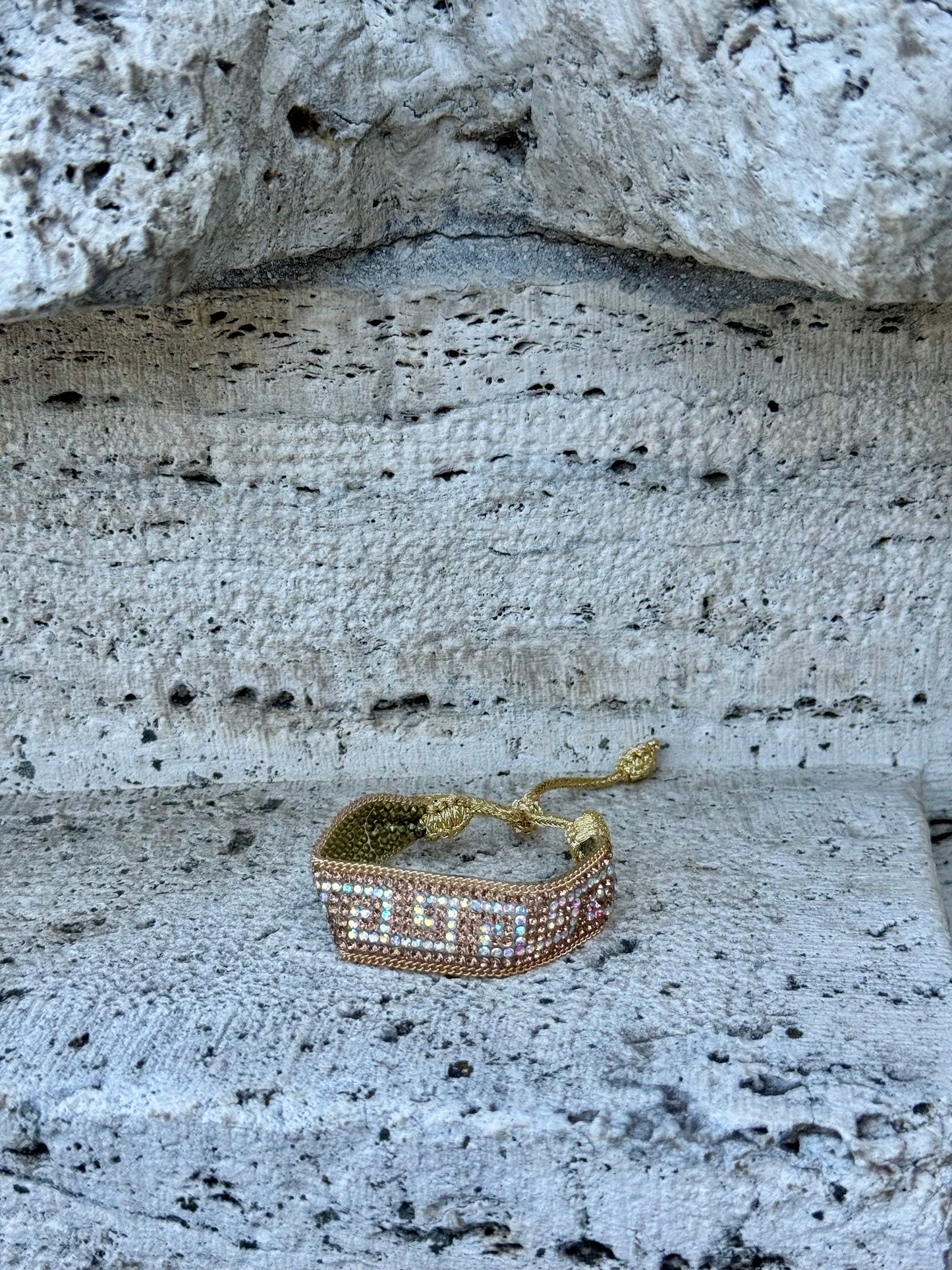 Náramek Golden Crystal