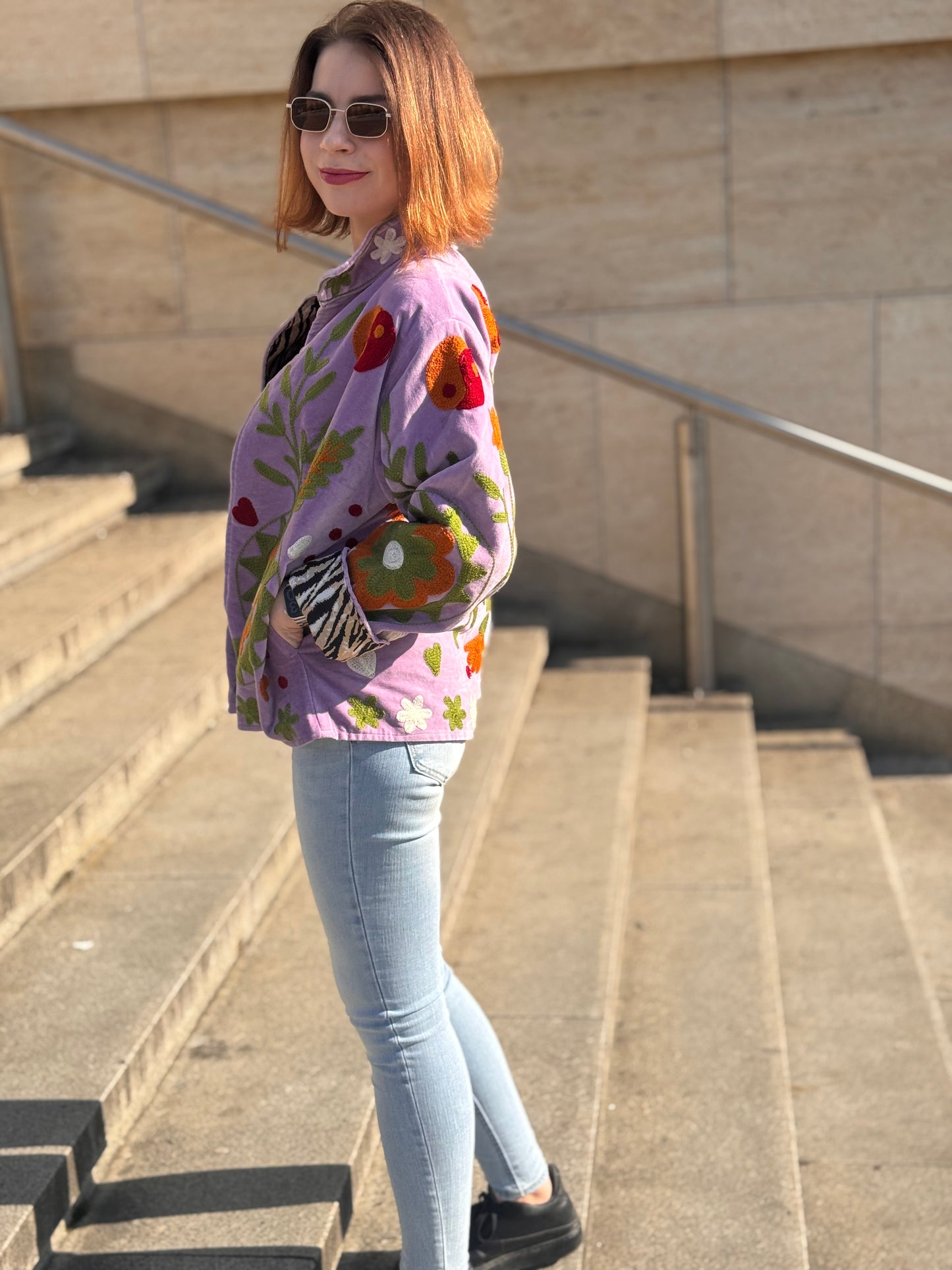 Bunda Suzanni Velvet Purple