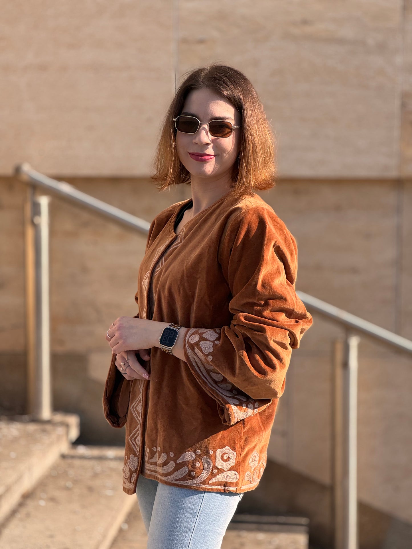 Bunda Suzanni Velvet Brown