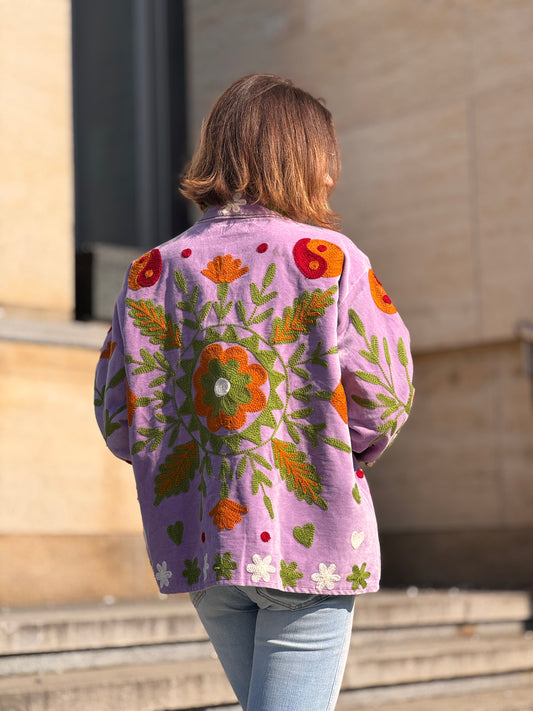 Bunda Suzanni Velvet Purple