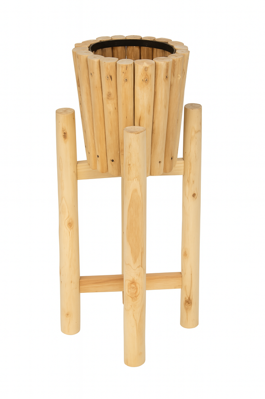 Květináč s podstavcem teak