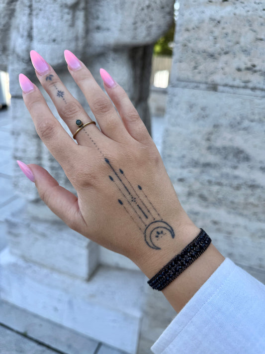 Náramek Black&Gold Dots