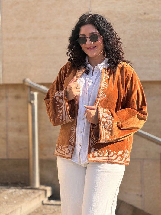 Bunda Suzanni Velvet Brown