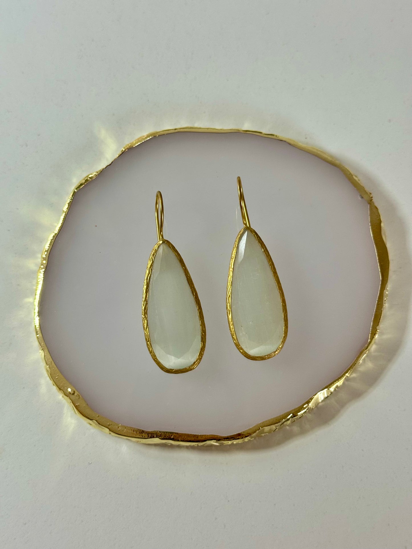 Náušnice Drop bílé