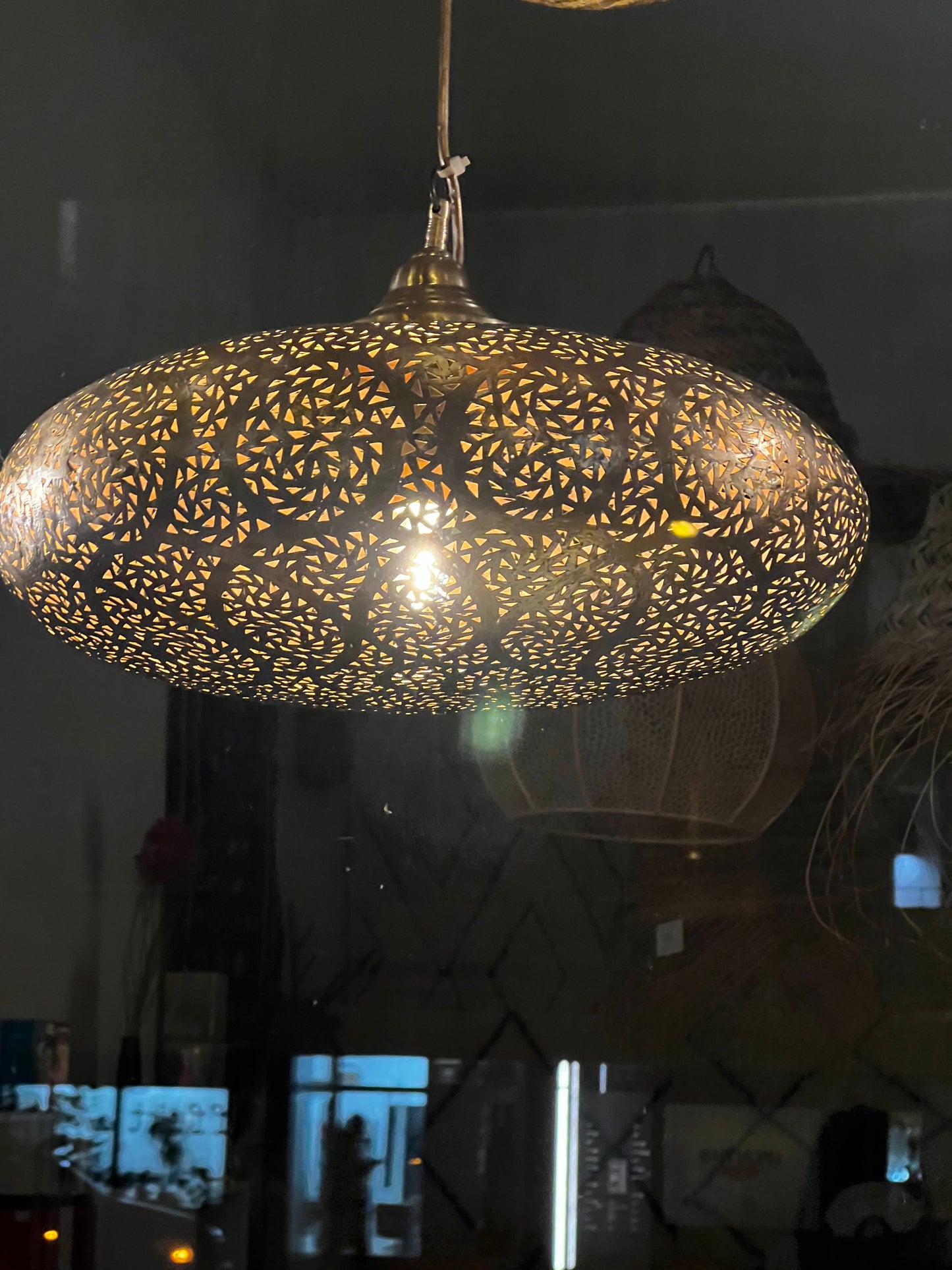 Brass light flat 50cm - design