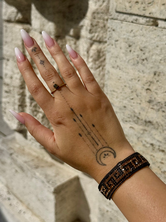 Náramek Elegant Black/Gold