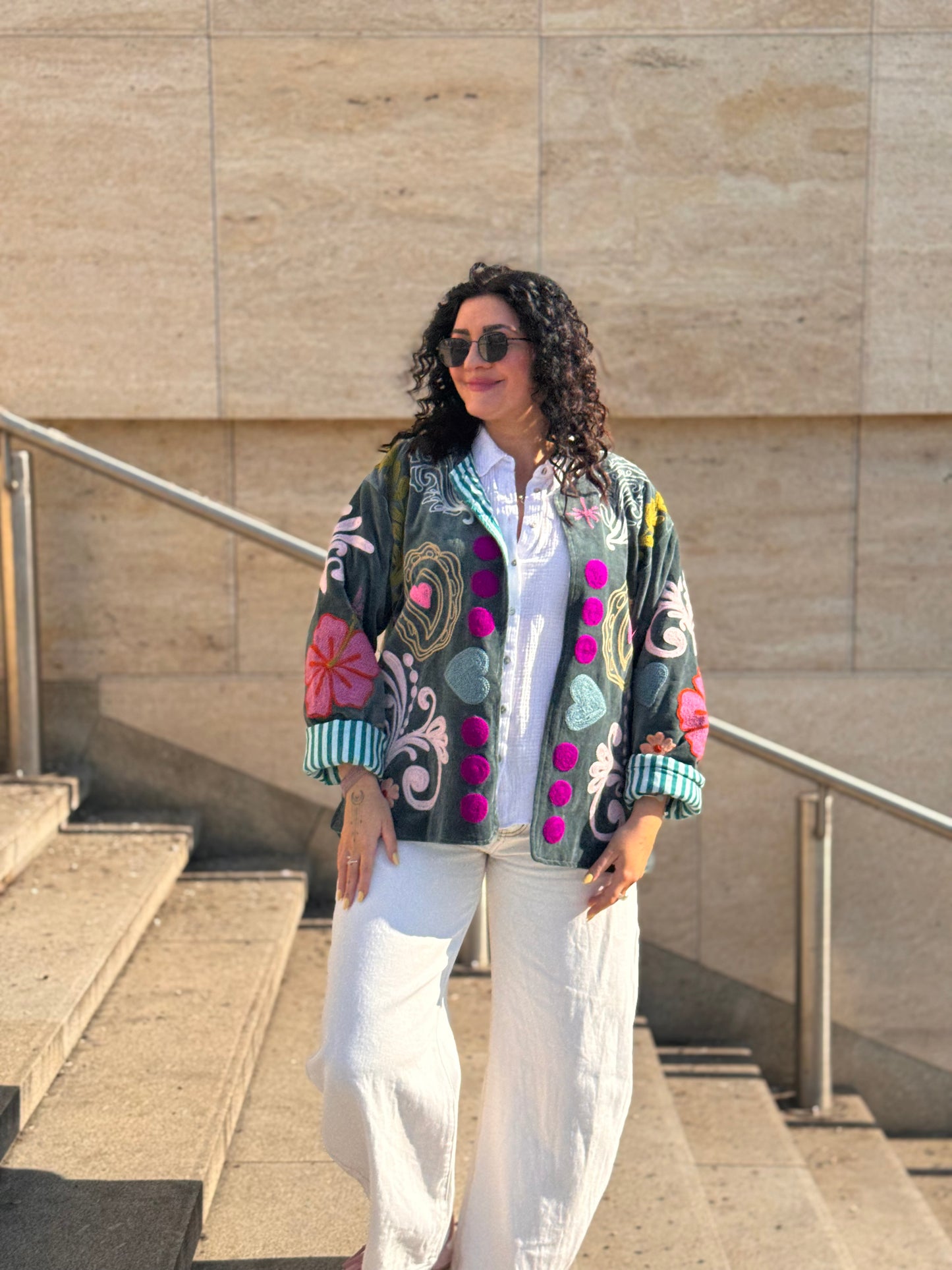 Bunda Suzanni Velvet Blue You Are Loved🩵