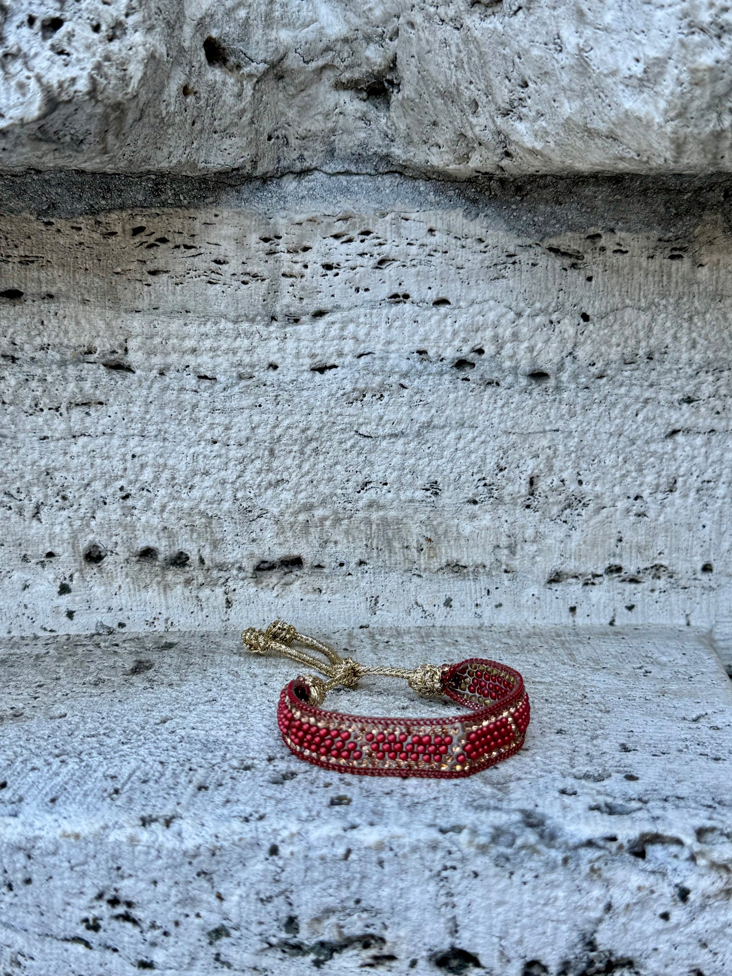 Náramek Slim Red&Gold