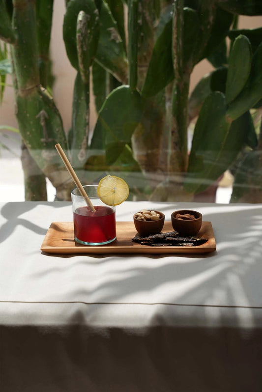 Sada 10ks bambusových brček s kartáčkem