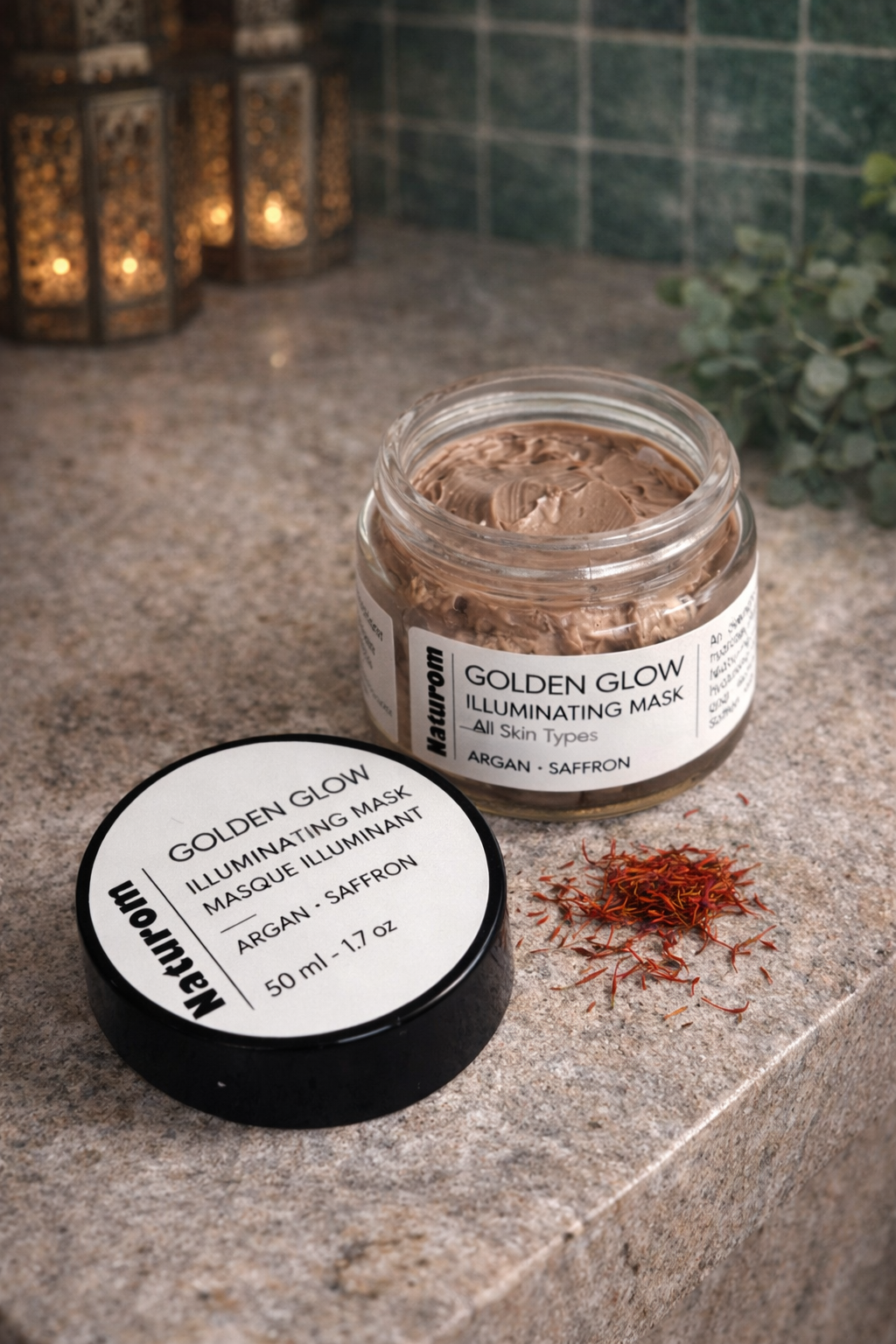 Rozjasňující noční pleťová maska Argan&Šafrán 50ml