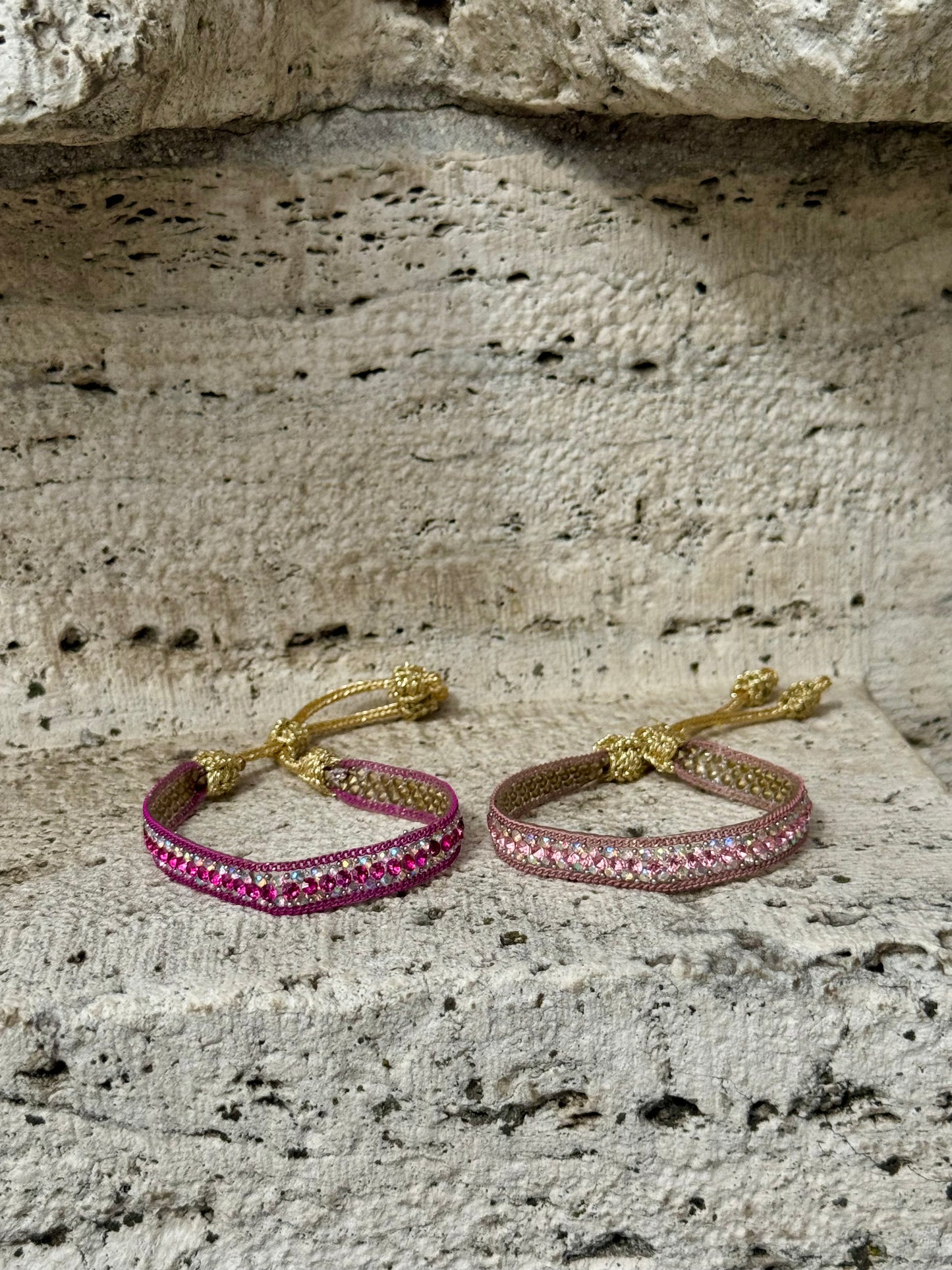 Náramek Silver/Baby pink