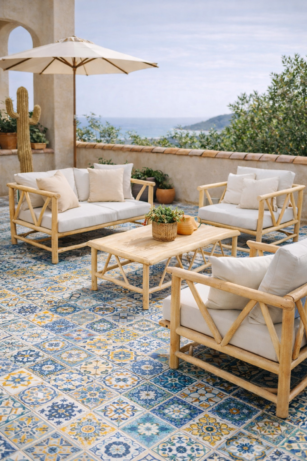 Zahradní set 3ks Teak Natural