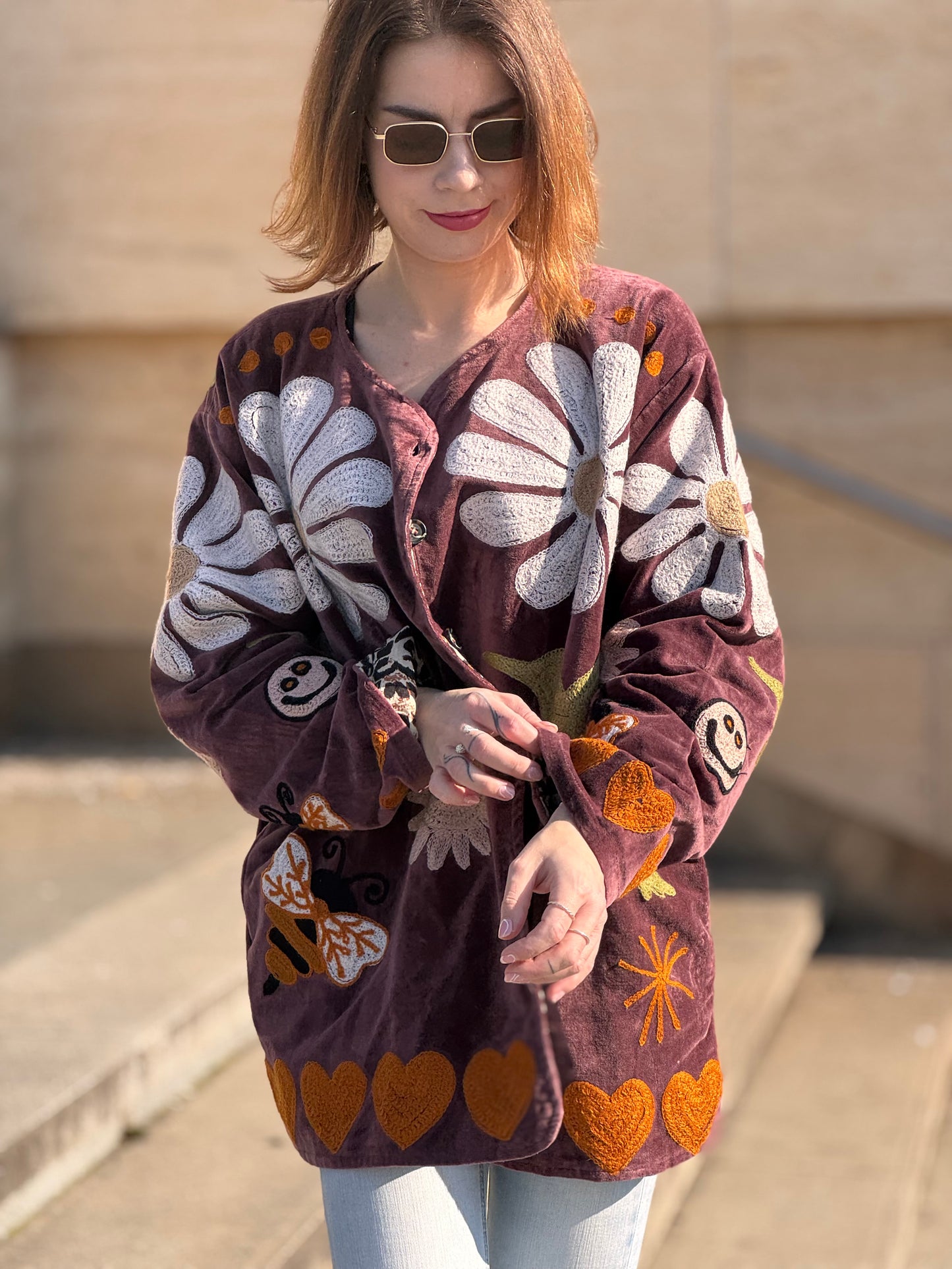 Bunda Suzanni Velvet Dark Purple DOPLNĚNO OD 12.3.