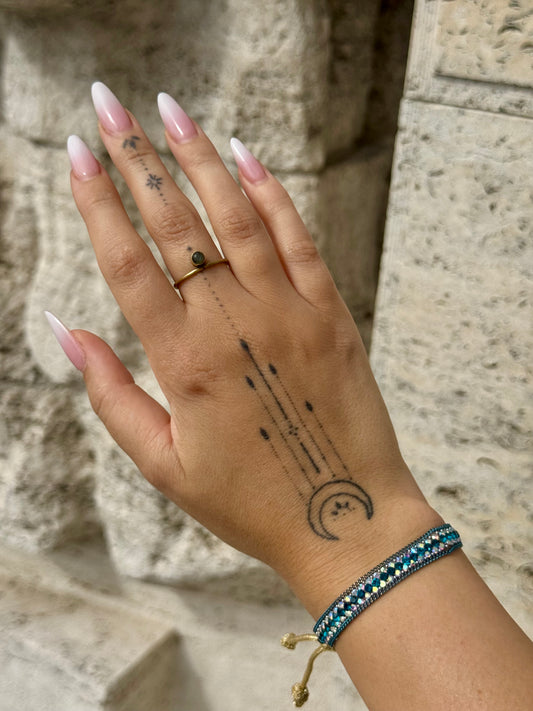 Náramek Dark Blue/Gold