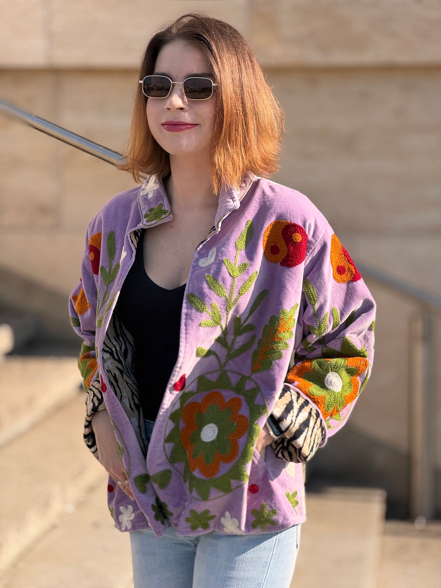 Bunda Suzanni Velvet Purple