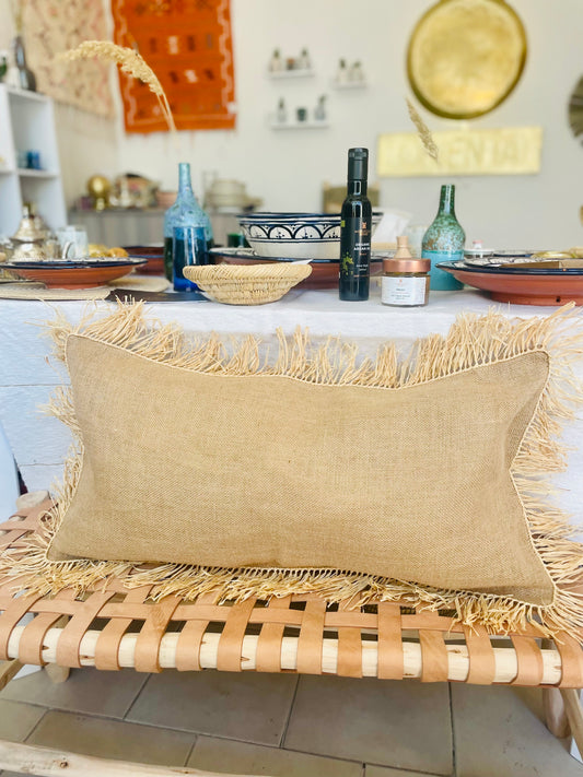Natural large pillow cover