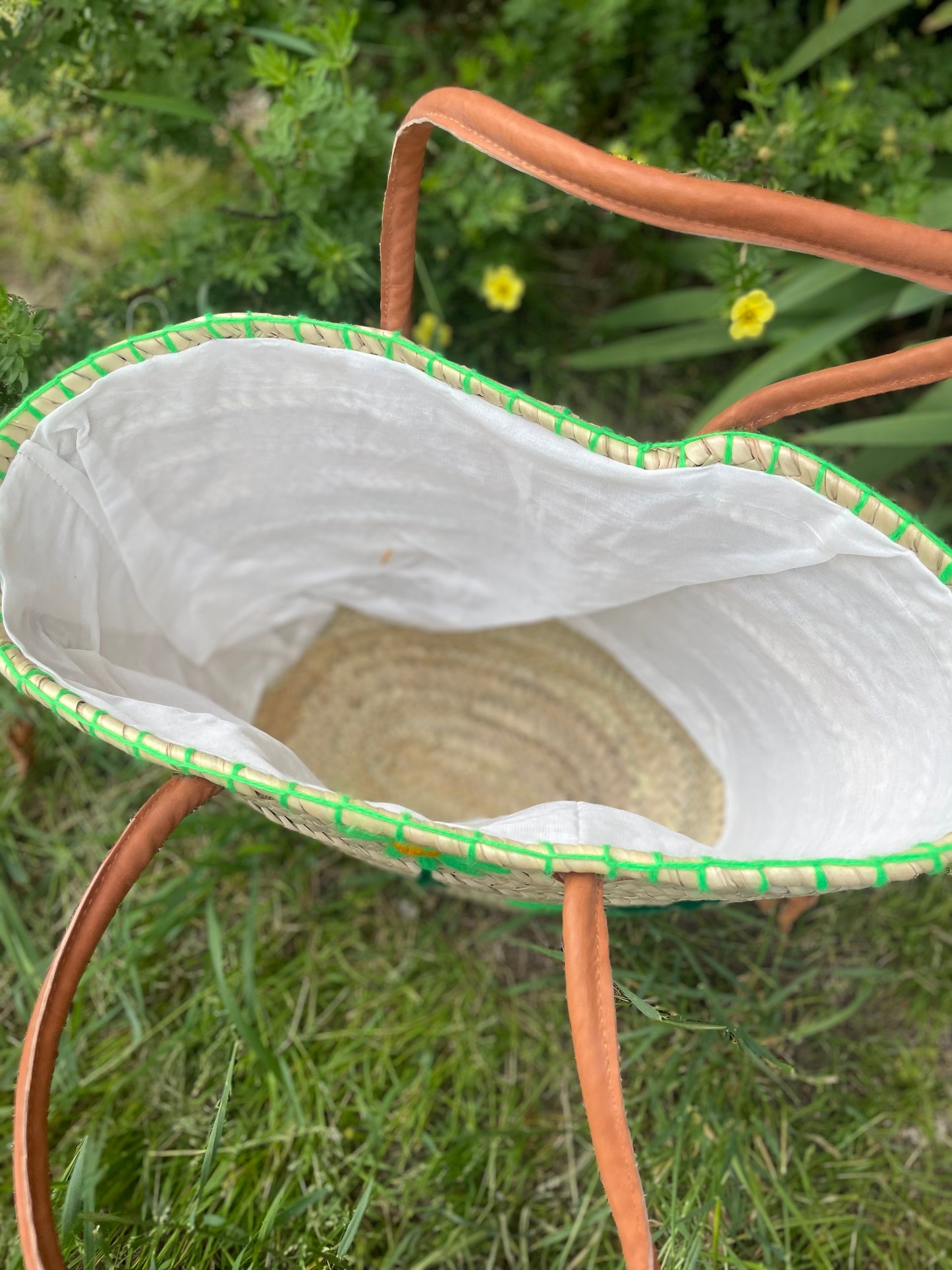 Green flower bag