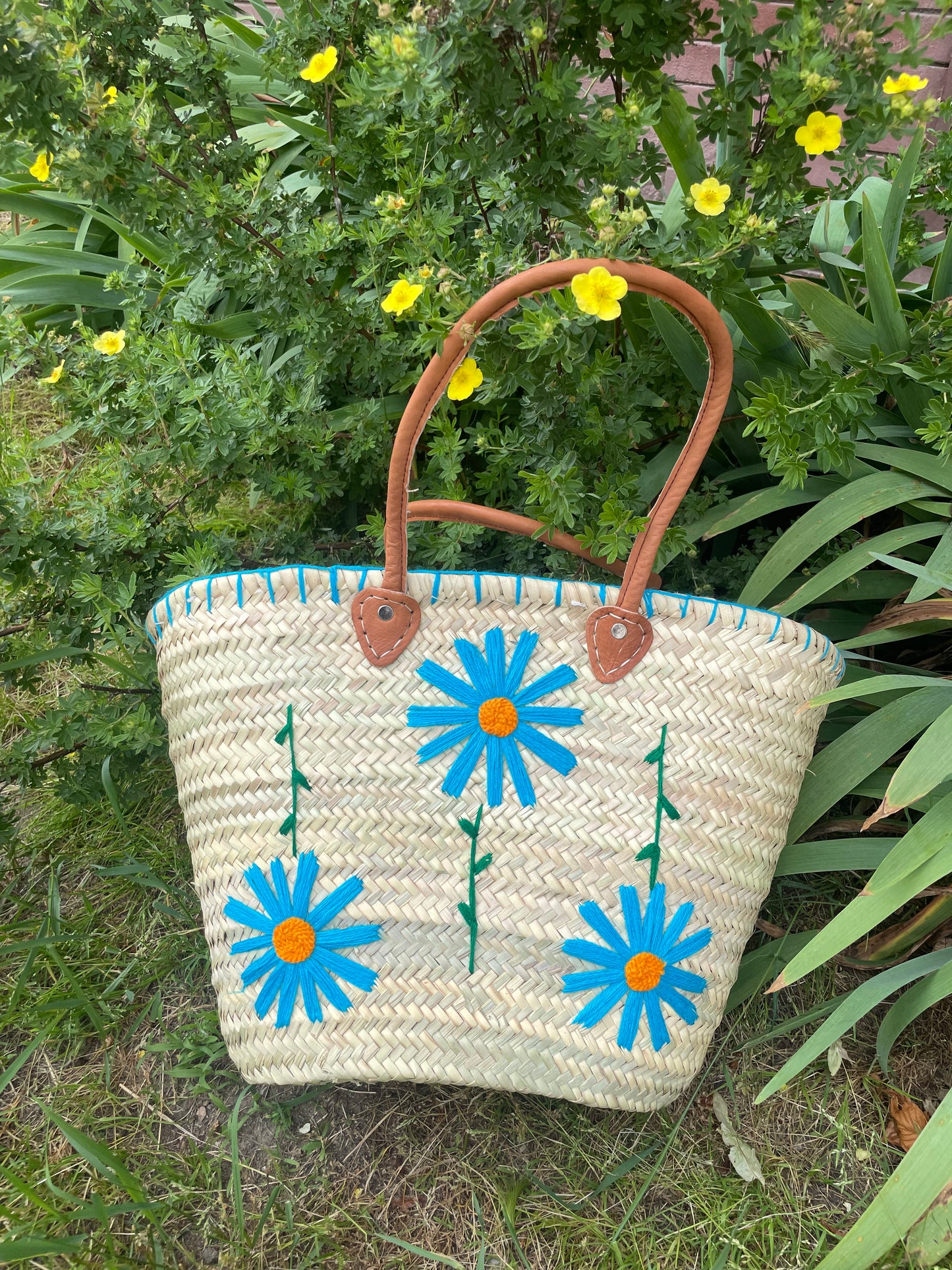Blue flower bag