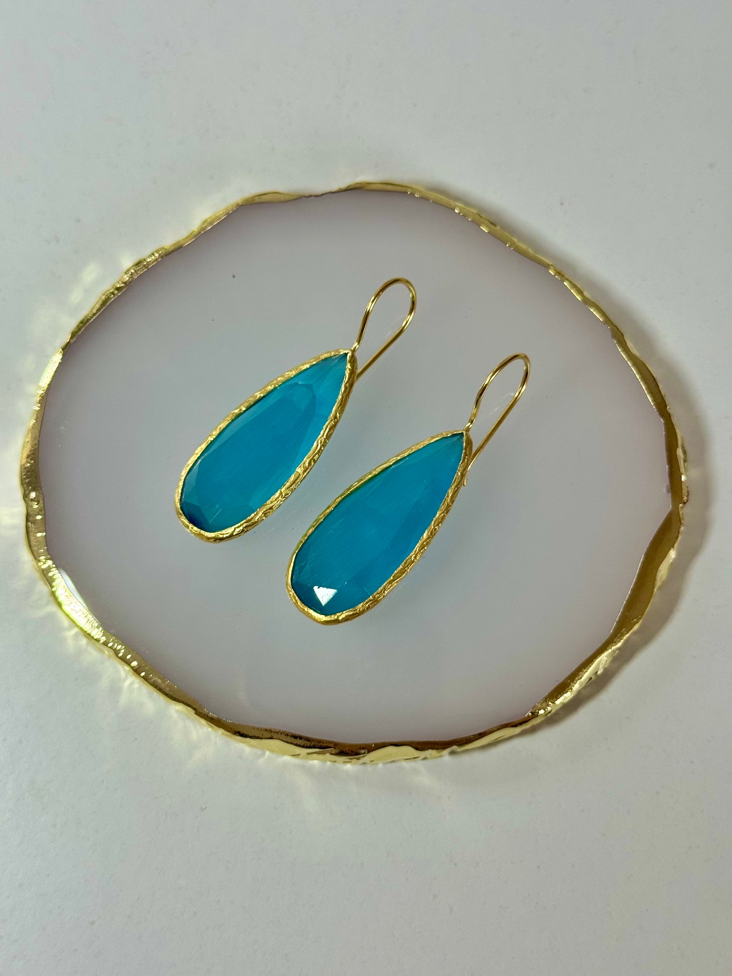 Náušnice Drop modré