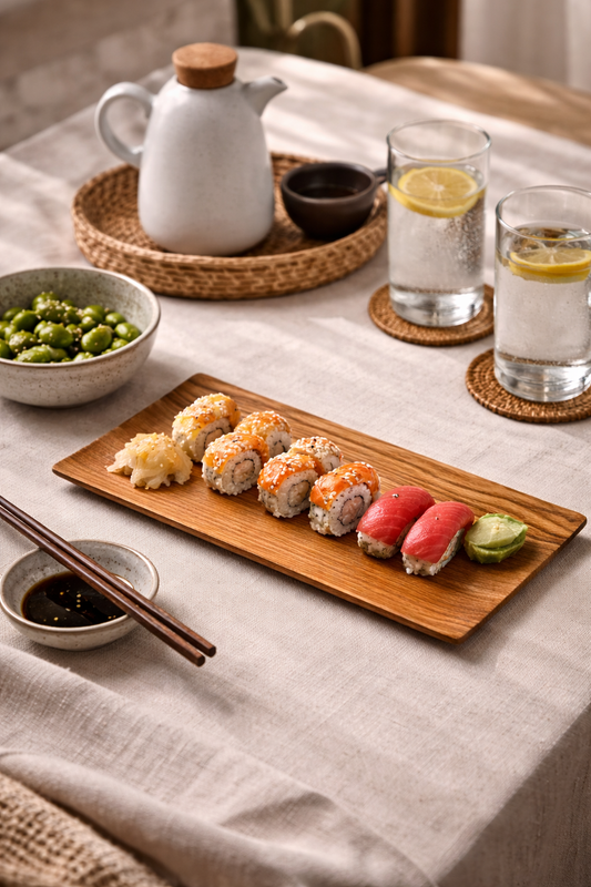 Servírovací tác obdélníkový teak