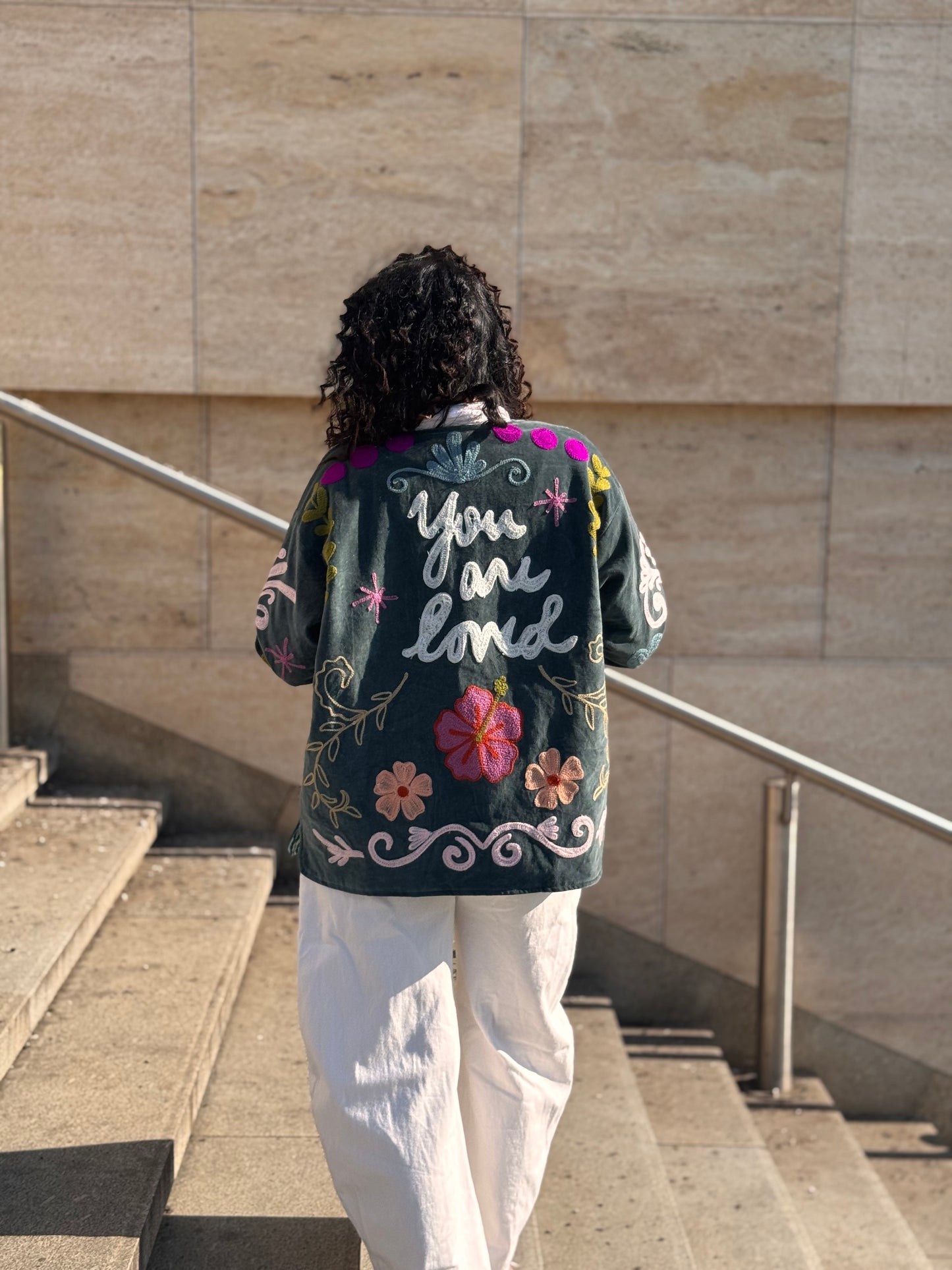 Bunda Suzanni Velvet Blue You Are Loved🩵