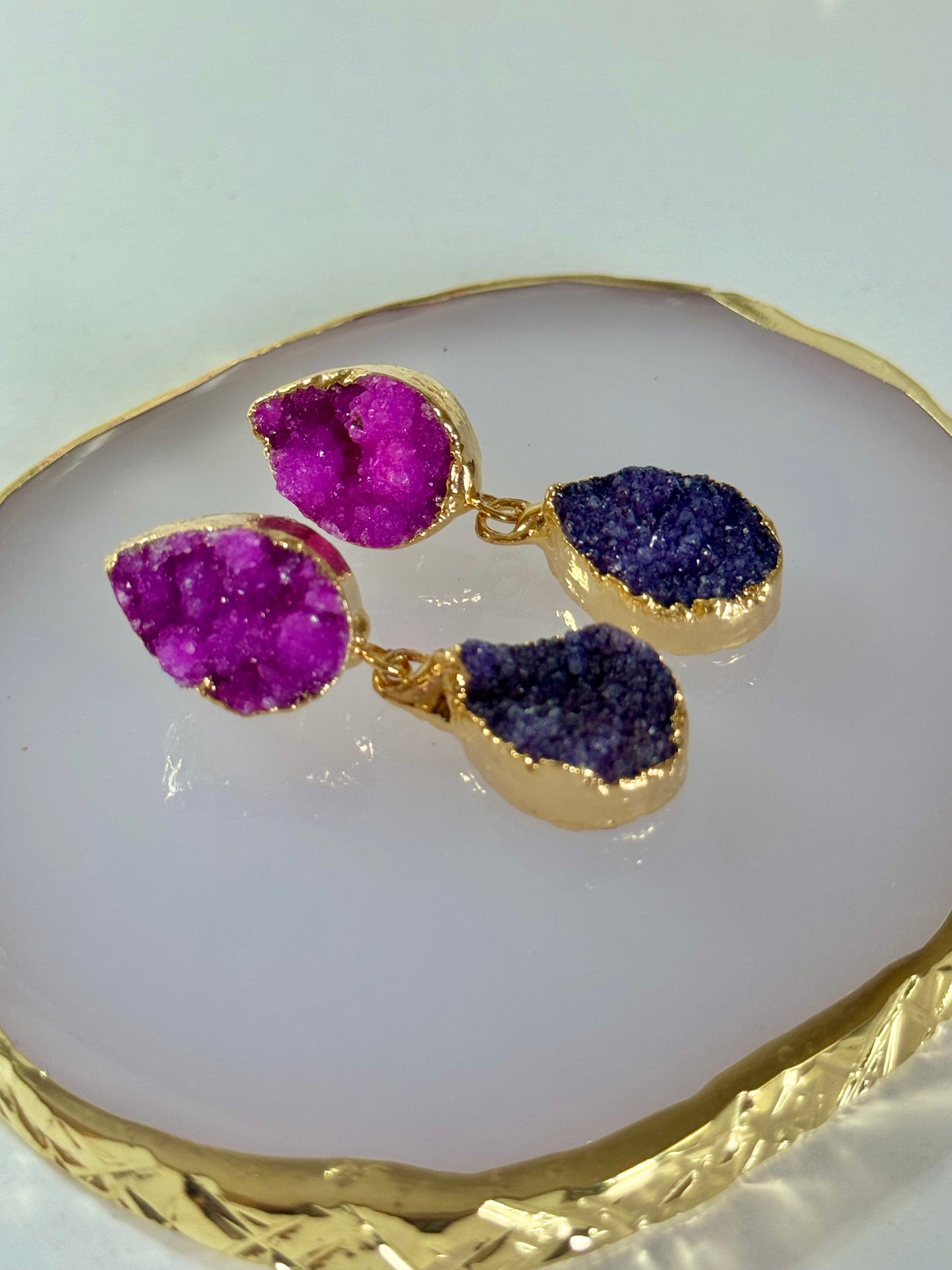 Náušnice druhy křemen