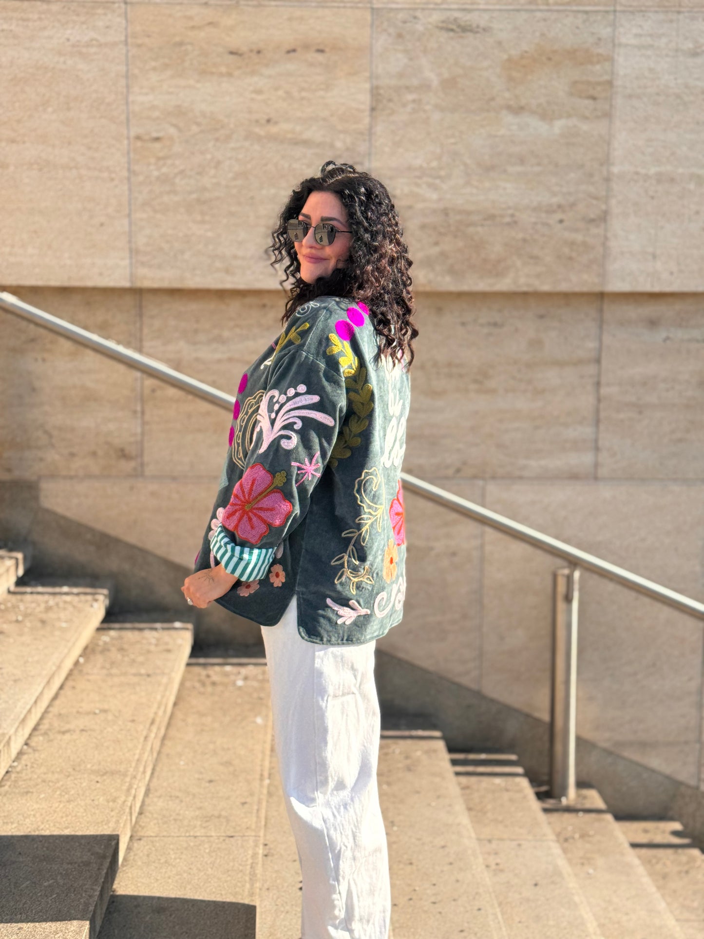 Bunda Suzanni Velvet Blue You Are Loved🩵