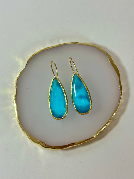 Náušnice Drop modré