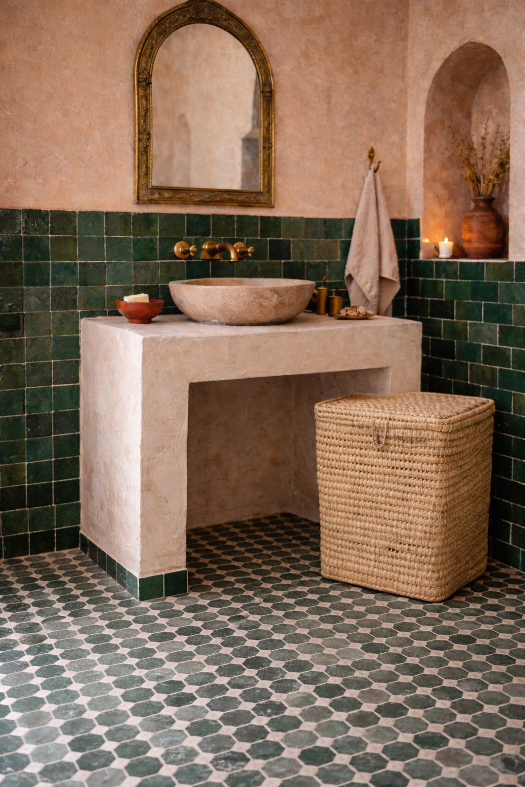 Koš s víkem hranatý vysoký