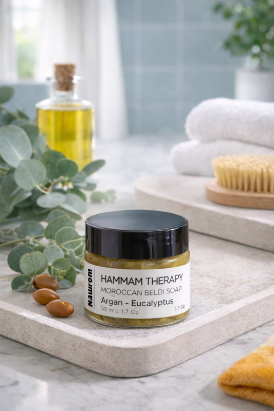 Marocké tělové mýdlo Argan&Eukalyptus Naturom 100ml