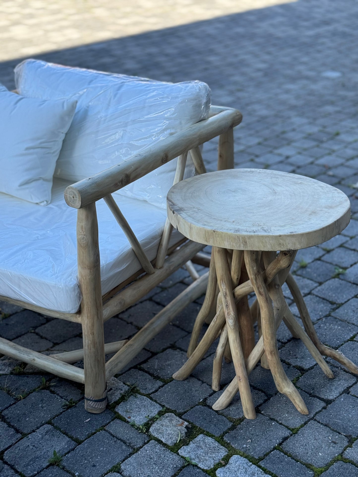 Zahradní set 3ks Teak Natural