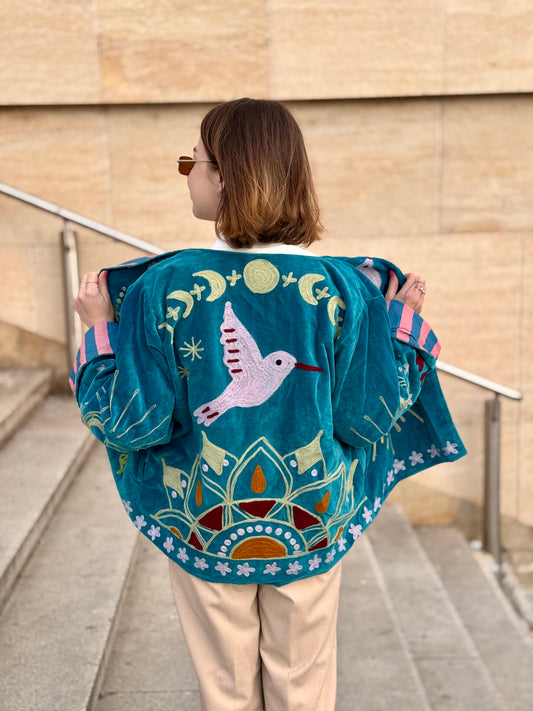 Bunda Suzanni Velvet Blue