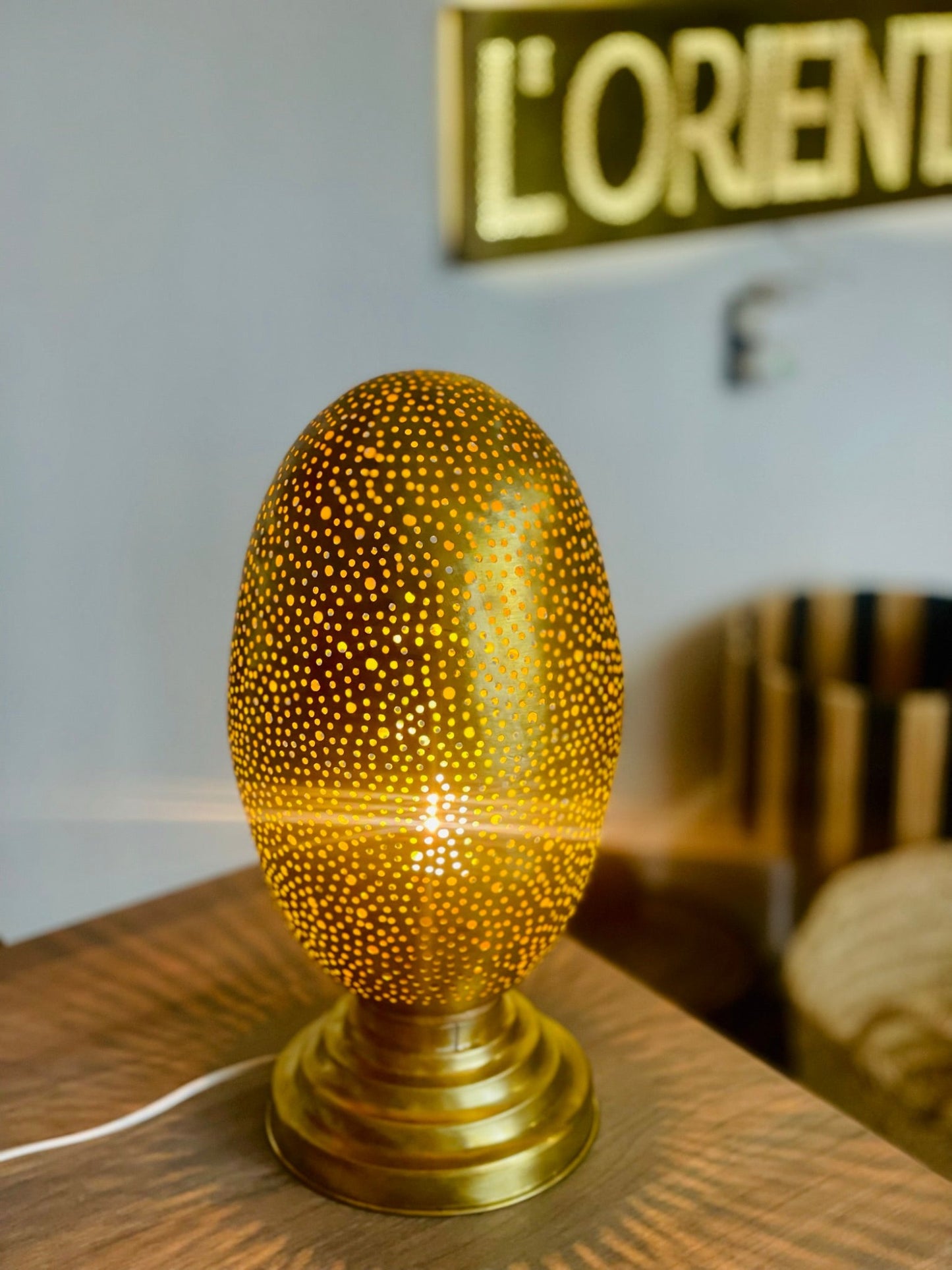 Brass lamp 50cm
