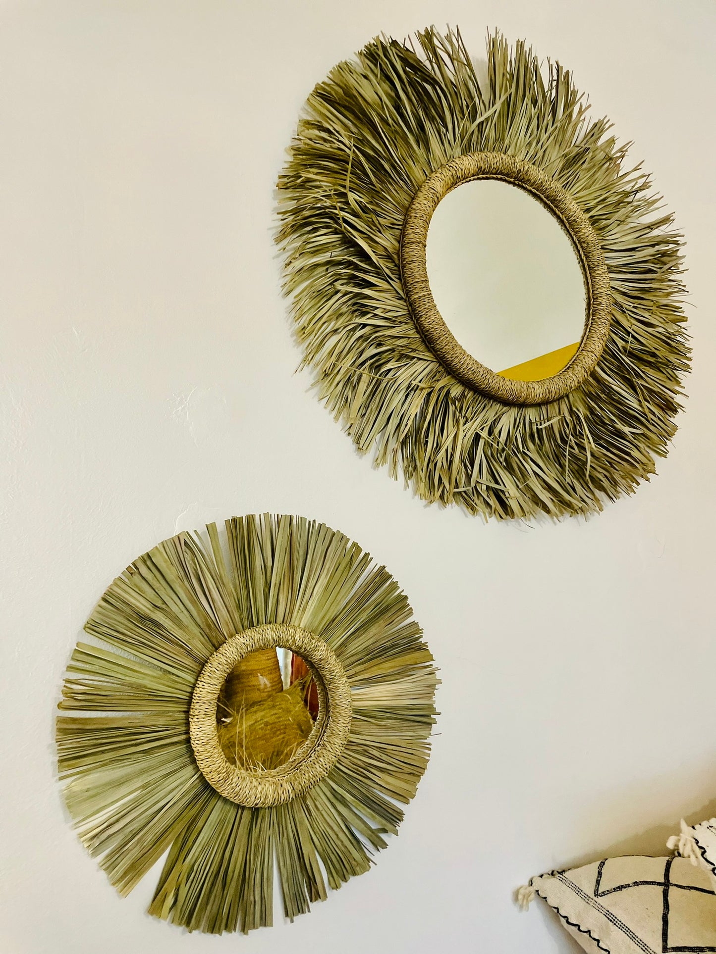 Zrcadlo z palmového listí